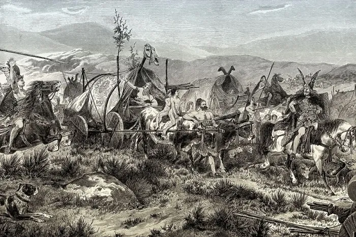 Framed Print : Teutonic trek, Migration Period, 1st century