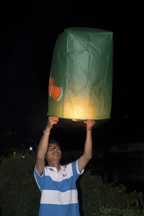 Framed Print : Thailand, Koh Samui, Loy Krathong Festival