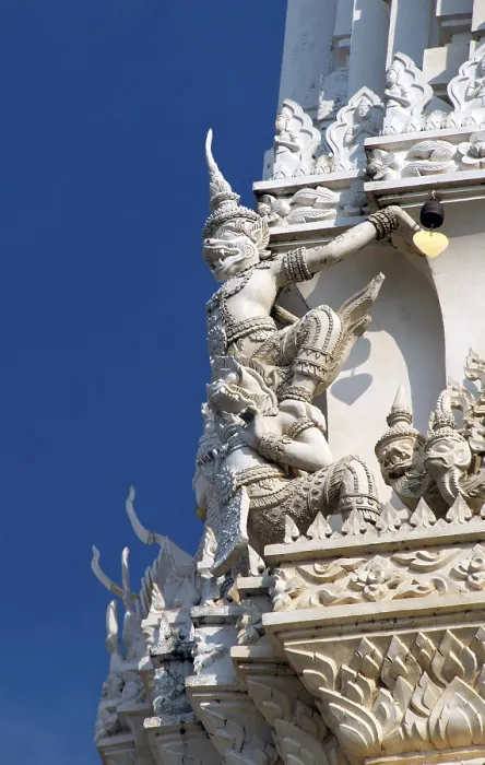 Framed Print : Thailand: Roof detail on the main prang at Wat Mahathat