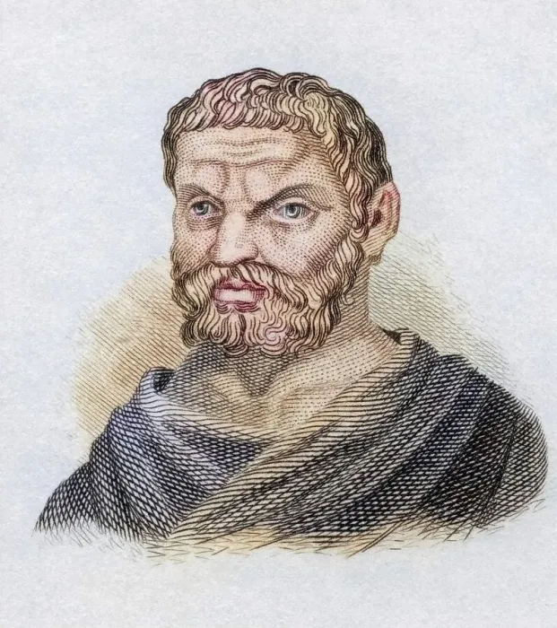Framed Print : Thales of Miletus, born around 624 BC