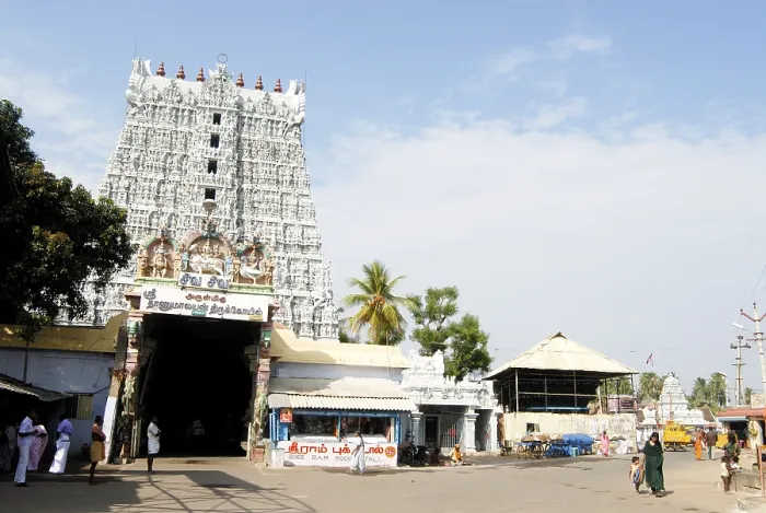 Framed Print : The Thanumalayan temple dedicated to Sri Sthanumalayan near Kanyakumari