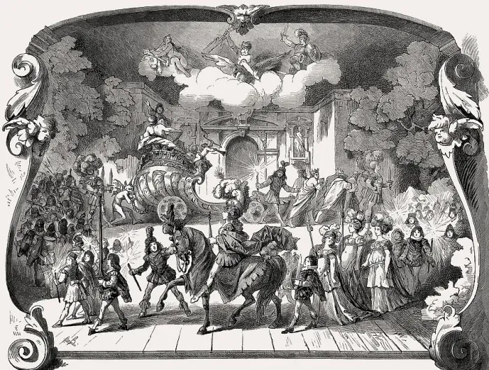 Framed Print : Theater performance, Germany, 16th century, Europe
