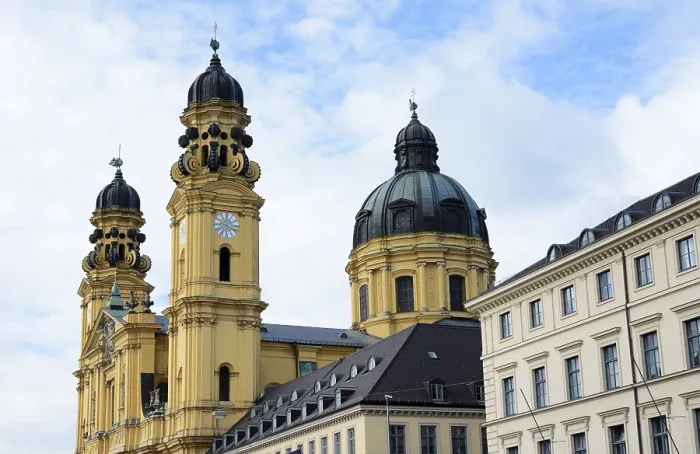 Framed Print : Theatine church (Theatinerkirche) in Munich Germany