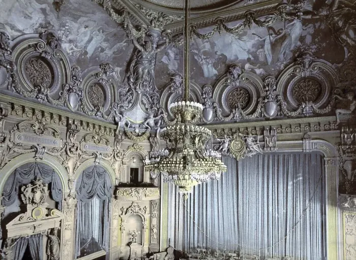 Framed Print : The theatre, interior, Monaco, Monte Carlo Framed Print : The theatre, interior, Monaco, Monte Carlo