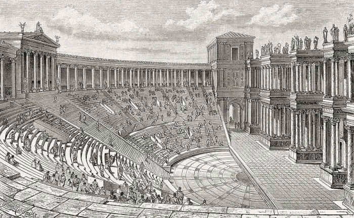Framed Print : The Theatre of Pompey, Ancient Rome