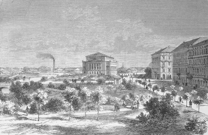 Framed Print : The Theatre of Riga, 1880, Latvia Framed Print : The Theatre of Riga, 1880, Latvia