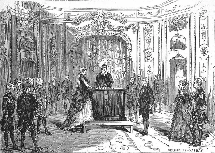 Framed Print : Theatre scene from La Czarine, Mazurka Russe by Louis Ganne
