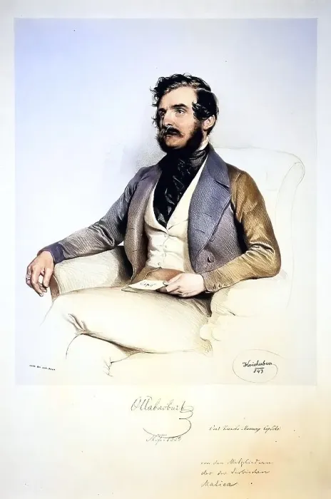 Framed Print : Theodor Pavlovic (1804-1854), Serbian writer