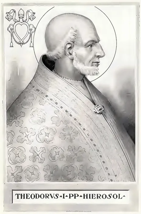 Framed Print : Theodore I (born in the 6th or 7th century in Jerusalem)