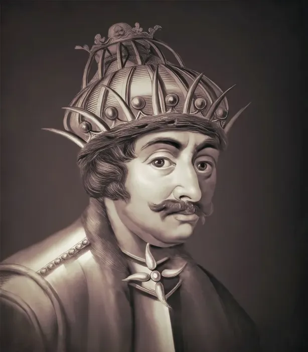 Framed Print : Theodoric the Great, Flavius Theodericus Rex, ca 454-526, king of the Ostrogoths from the Amali family, regent of the Visigoths and Italy, digitally edited