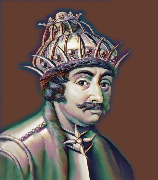 Framed Print : Theodoric the Great, Flavius Theodericus Rex, ca 454-526, king of the Ostrogoths from the Amali family, regent of the Visigoths and Italy, digitally edited