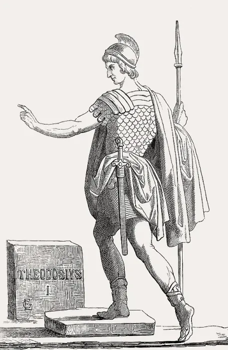 Framed Print : Theodosius I, Theodosius the Great Framed Print : Theodosius I, Theodosius the Great