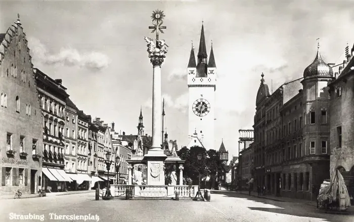 Framed Print : Theresienplatz about 1930 Straubing Lower Bavaria Germany Framed Print : Theresienplatz about 1930 Straubing Lower Bavaria Germany