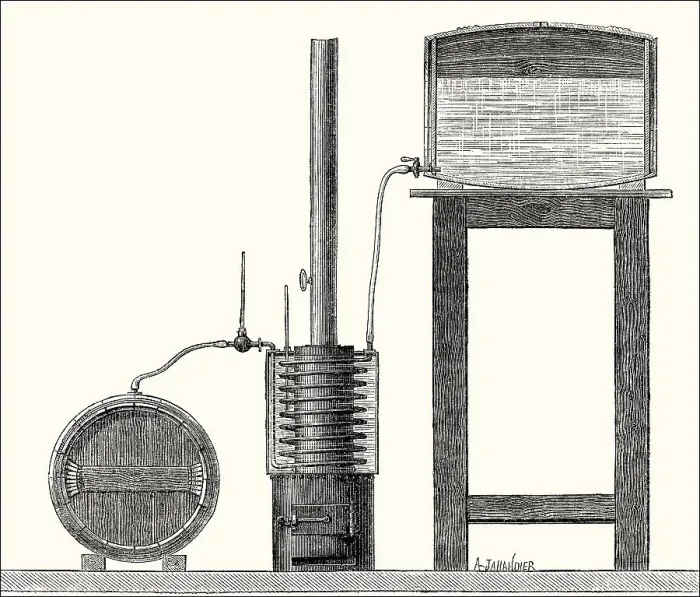 Framed Print : Thermal processing to deactivate unwanted microorganisms in wine by Louis Pasteur Framed Print : Thermal processing to deactivate unwanted microorganisms in wine by Louis Pasteur