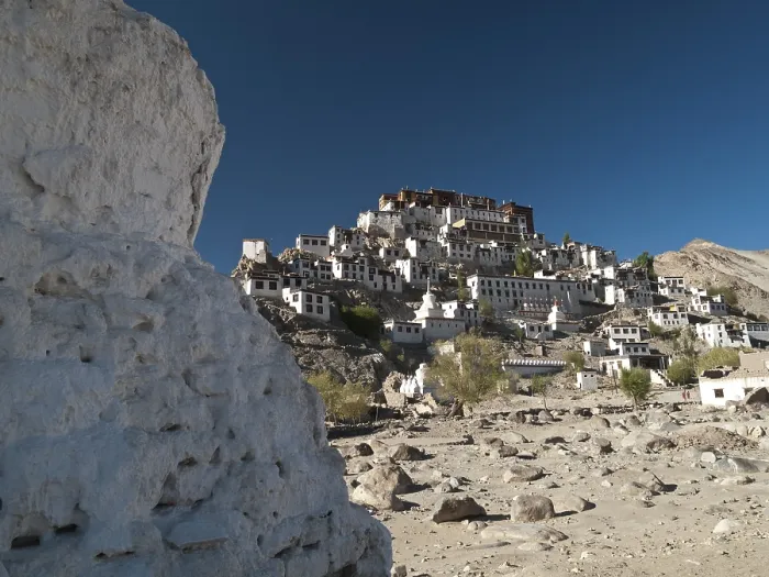 Framed Print : Thikse Gompa, huge monastery situated on a hill south of Leh