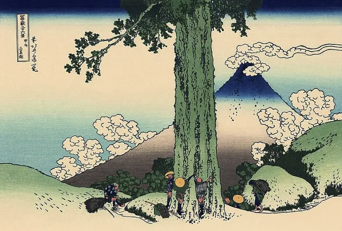 Framed Print : Thirty-six Views of Mount Fuji is an ukiyo-e series of large Framed Print : Thirty-six Views of Mount Fuji is an ukiyo-e series of large