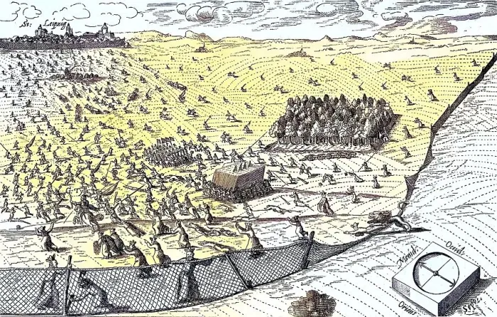 Framed Print : Thirty Years War, the Lion from the North breaks through the nets drawn by the Jesuits