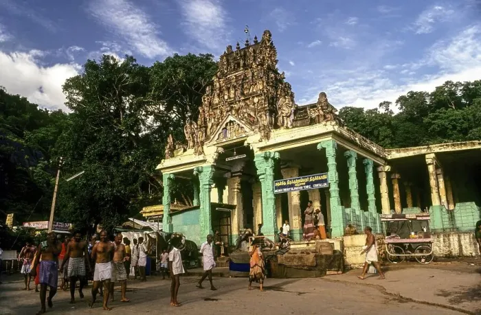 Framed Print : Thirukuttralanathar Swamy Siva Temple in Courtalam Kutralam Kuttalam