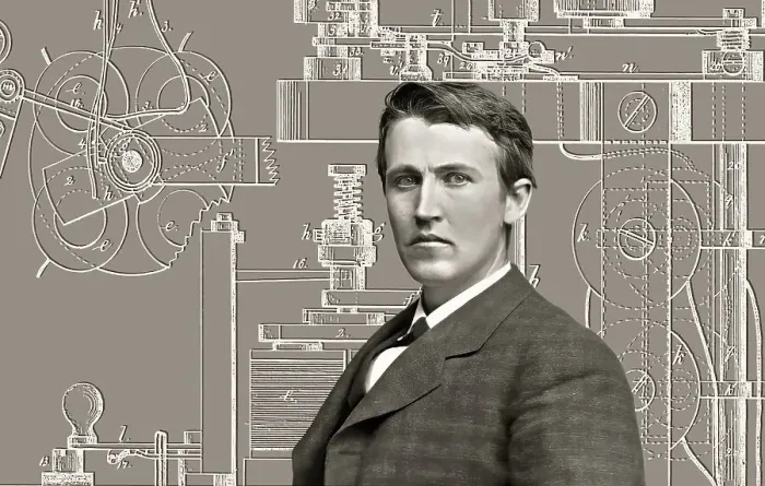 Framed Print : Thomas Alva Edison, 1847, 1931