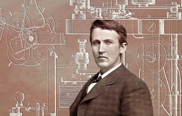 Framed Print : Thomas Alva Edison, 1847, 1931