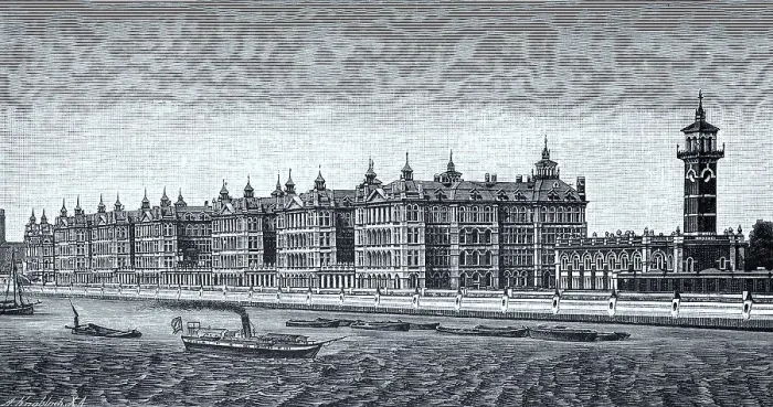 Framed Print : The Thomas Hospital, St Thomas Hospital