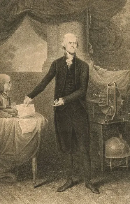 Framed Print : Thomas Jefferson, 1743-1826, one of the founding fathers of the United States Framed Print : Thomas Jefferson, 1743-1826, one of the founding fathers of the United States