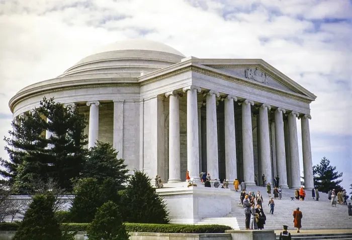 Framed Print : Thomas Jefferson memorial, Washington DC, USA around 1953