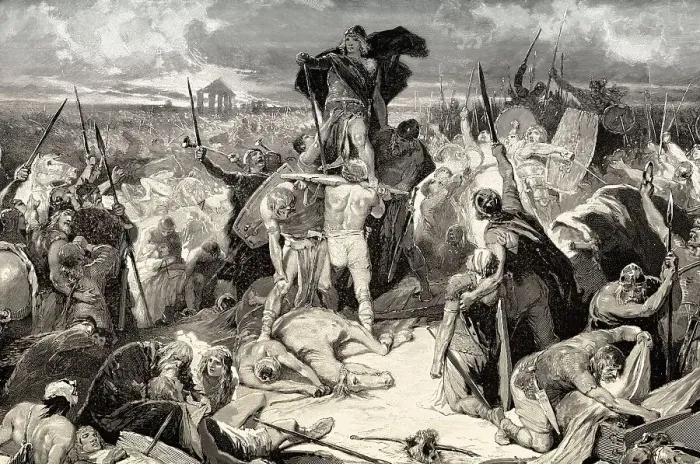 Framed Print : Thorismund, king of the Visigoths