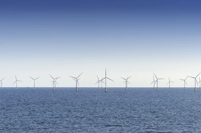 Framed Print : The Thorntonbank wind farm
