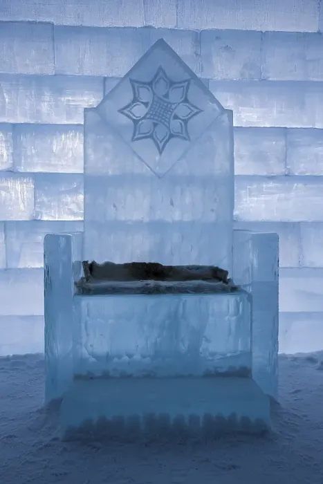 Framed Print : Throne of ice, entrance hall, Icehotel in Jukkasjarvi