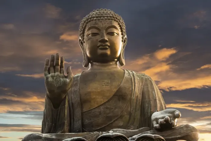 Framed Print : Tian Tan Buddha statue, Lantau Island