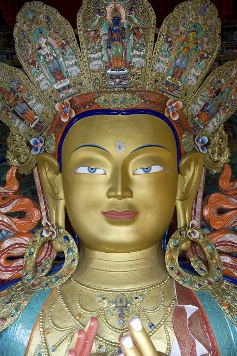 Framed Print : Tibetan Buddhism, Buddha Maitreya