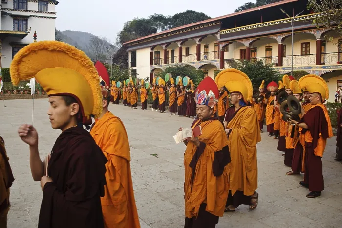 Framed Print : Tibetan buddhist festival in Odisha India