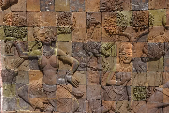 Framed Print : Tiles at Napamaytanidol Chedi, Doi Inthanon Framed Print : Tiles at Napamaytanidol Chedi, Doi Inthanon