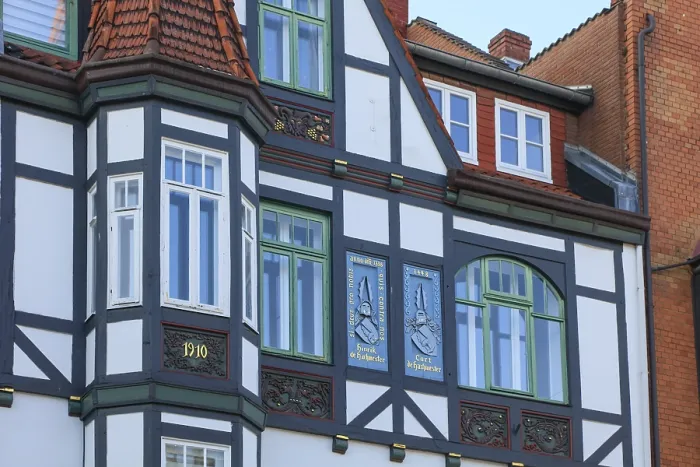 Framed Print : Timbered house from 1910, old town of Rinteln Framed Print : Timbered house from 1910, old town of Rinteln