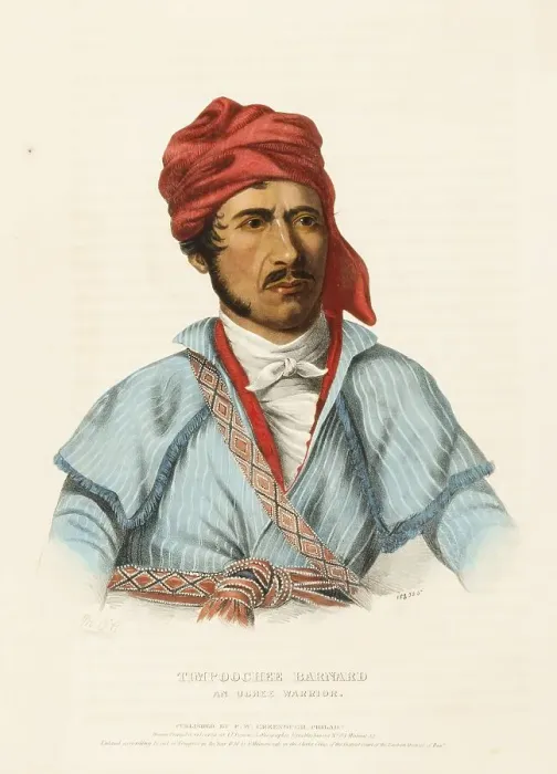Framed Print : Timpoochee Barnard. An Uchee Warrior (1838) Framed Print : Timpoochee Barnard. An Uchee Warrior (1838)