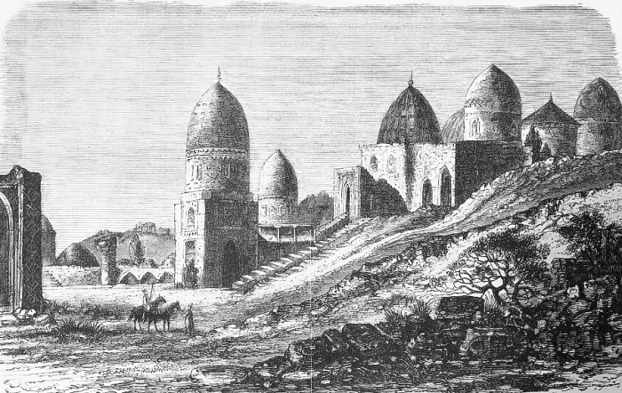 Framed Print : Timur Palace from the Timurid dynasty in Samarkand, Islamic architecture, domed building, travelling in Asia, Uzbekistan, historical illustration 1887, Asia Framed Print : Timur Palace from the Timurid dynasty in Samarkand, Islamic architecture, domed building, travelling in Asia, Uzbekistan, historical illustration 1887, Asia