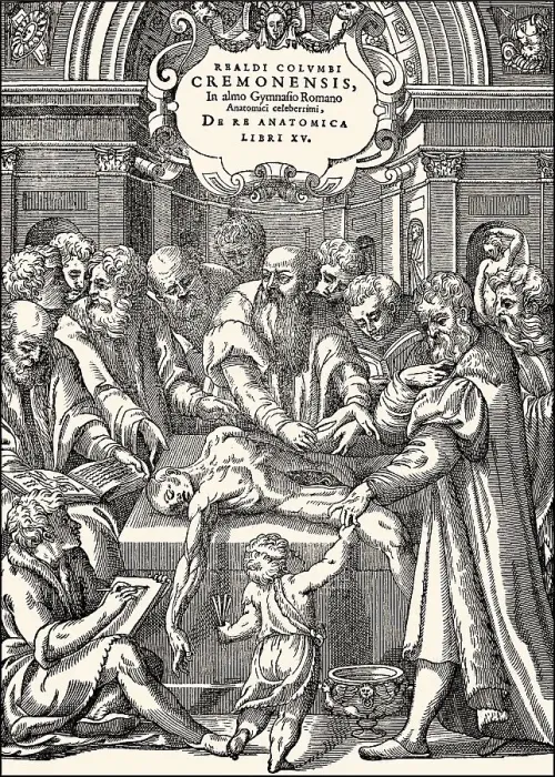 Framed Print : Title page from 1559, Realdo Colombo Framed Print : Title page from 1559, Realdo Colombo