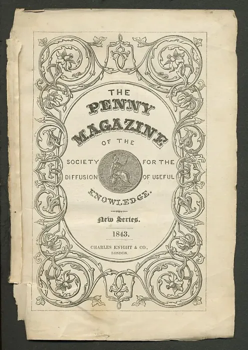 Framed Print : Title page of english The Penny Magazine of the society for the diffusion of useful knowledge bound copy printed in Framed Print : Title page of english The Penny Magazine of the society for the diffusion of useful knowledge bound copy printed in