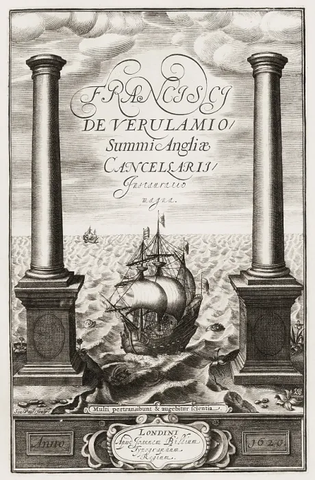 Framed Print : Title page of Novum organum scientiarum Framed Print : Title page of Novum organum scientiarum