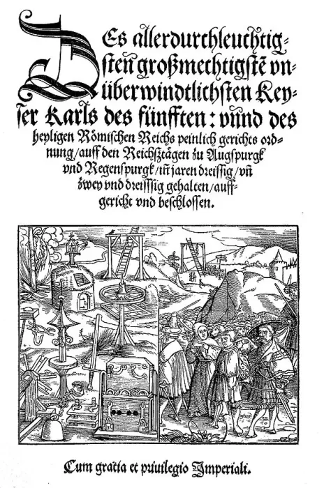 Framed Print : Title of the Peinliche Gerichtsverordnung Framed Print : Title of the Peinliche Gerichtsverordnung