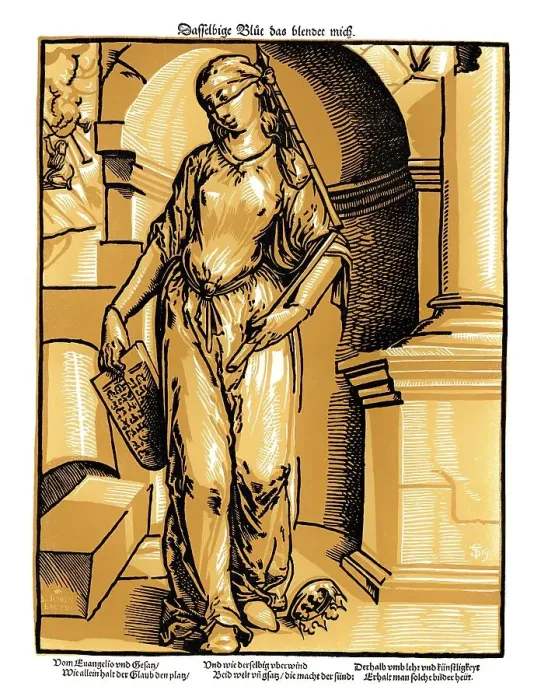 Framed Print : Tobias Stimmer, 16th century, The Old Covenant