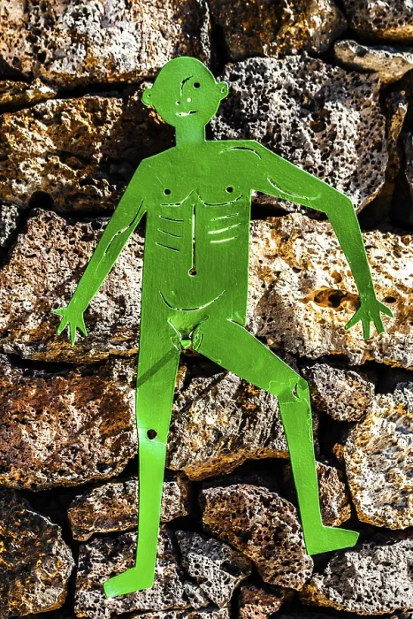 Framed Print : Toilet sign, Fundacion Cesar Manrique