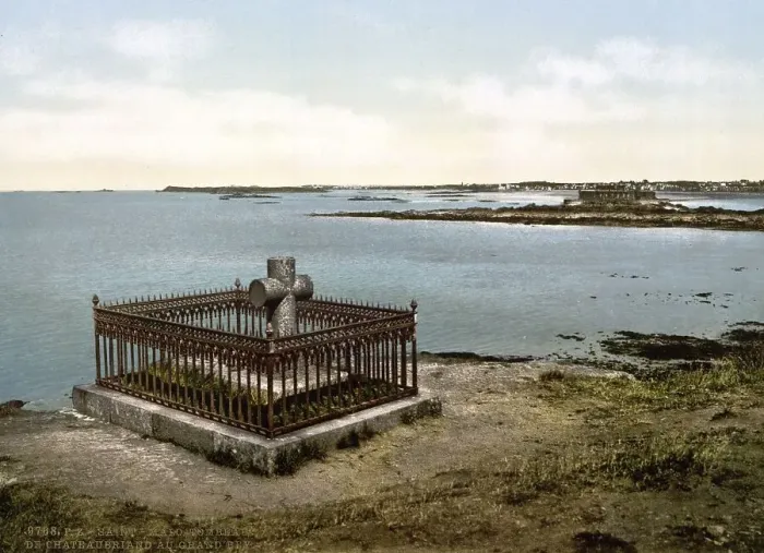 Framed Print : Tomb of Chateaubriand, St. Malo