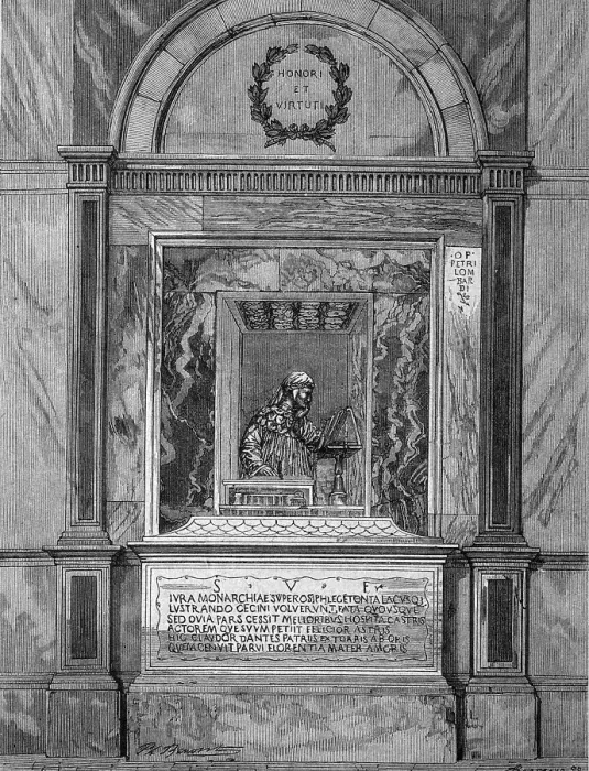 Framed Print : Tomb of Dante Allighieri in the grave chapel in Ravenna
