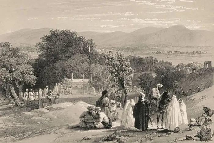Framed Print : The tomb of Emperor Zahir ad-Din Muhammad Babur