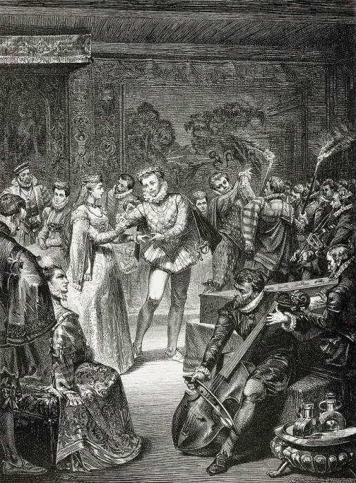 Framed Print : Torch dance, wedding of Johann Wilhelm III with with Princess Jakobea of Baden