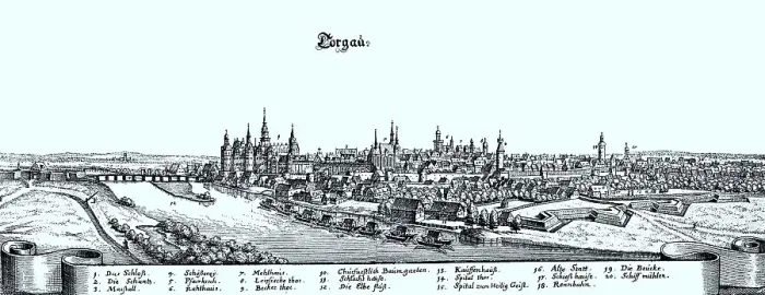Framed Print : Torgau in the Middle Ages, Saxony Framed Print : Torgau in the Middle Ages, Saxony