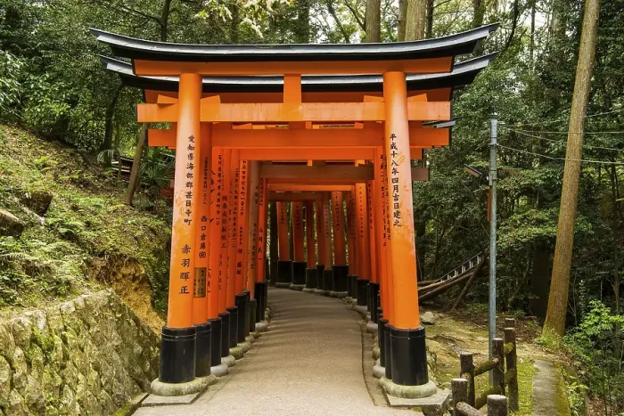 Framed Print : Torii or gates leading to the inner shrine