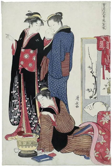 Framed Print : Torii Kiyonaga (鳥居 清長)